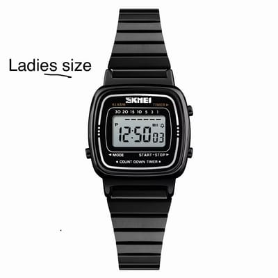 SKMEl 1123 Unisex Vintage SeriesDigital Stainless Steel Watch_img_10