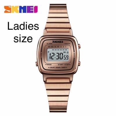 SKMEl 1123 Unisex Vintage SeriesDigital Stainless Steel Watch_img_14