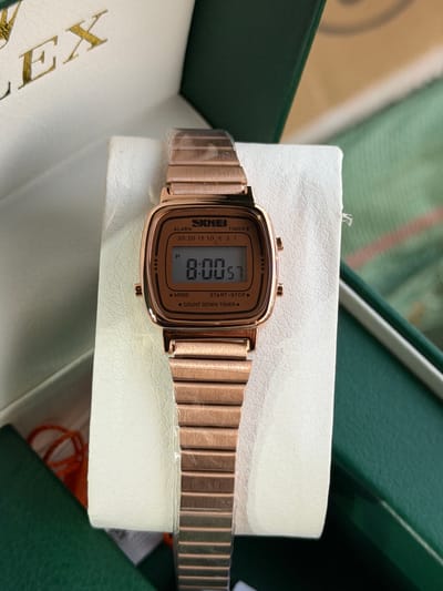 SKMEl 1123 Unisex Vintage SeriesDigital Stainless Steel Watch_img_16