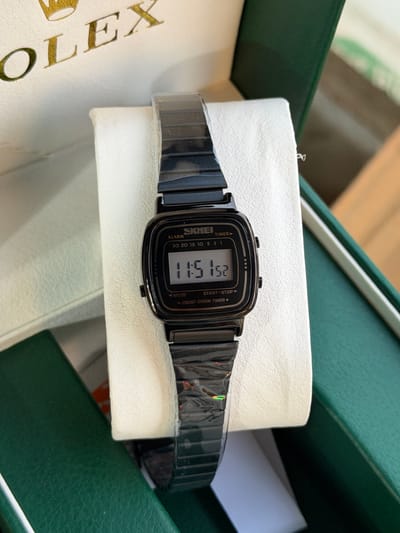 SKMEl 1123 Unisex Vintage SeriesDigital Stainless Steel Watch_img_17