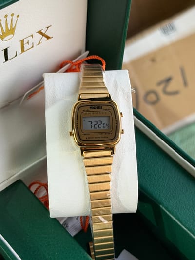 SKMEl 1123 Unisex Vintage SeriesDigital Stainless Steel Watch_img_18