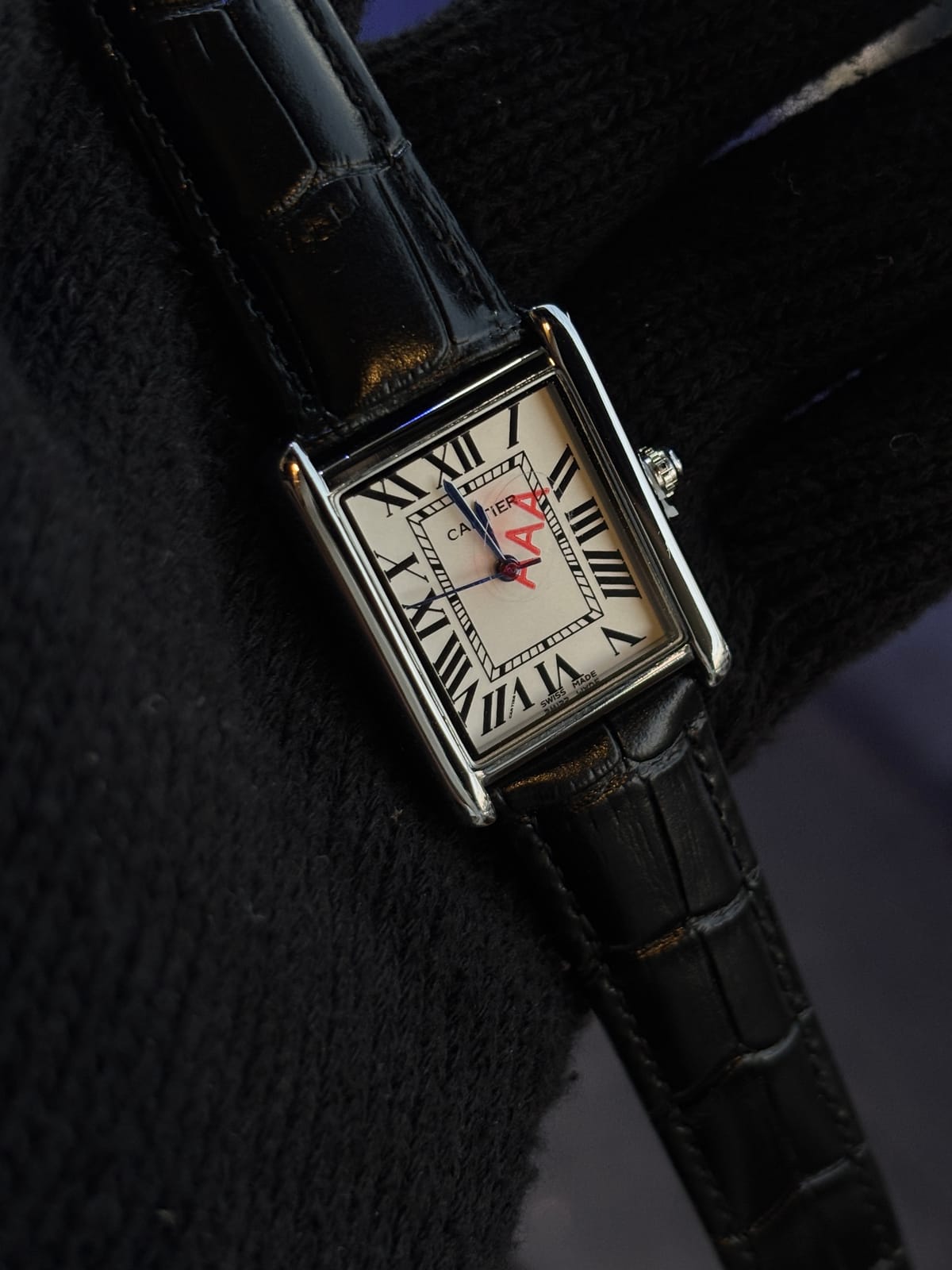 Cartier leather watch