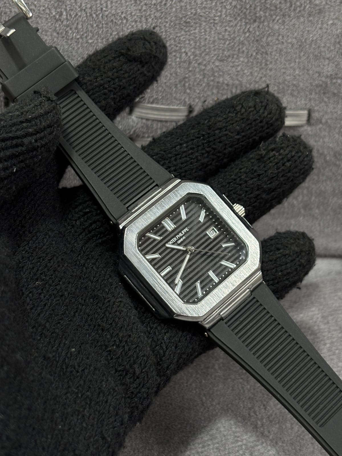 Patek carbon strap gents watch