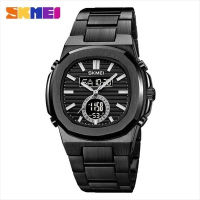 Skmei 2279 Dual Time Stainless Steel Digital Watch For Men_img_0